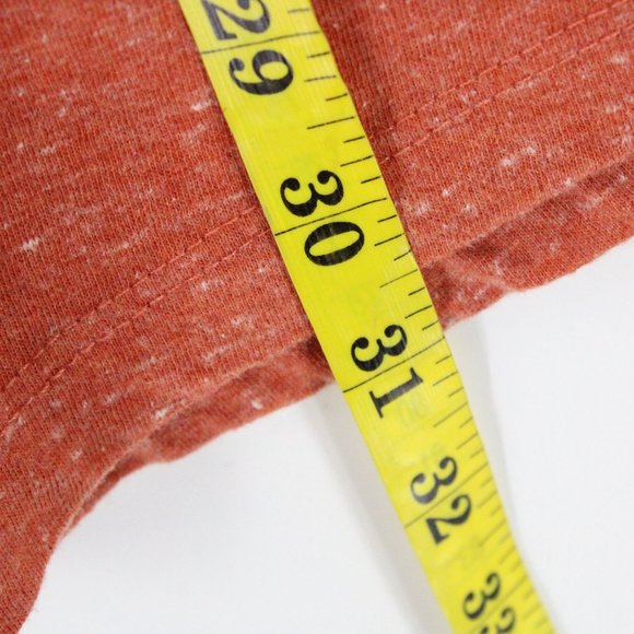 Mutual Weave Shirt Mens Orange Short Sleeve V Neck Solid Cotton Blend Size 2XL - Picture 8 of 8